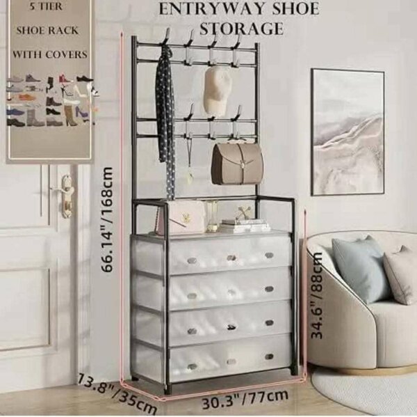 Portant chaussure 5 niveaux