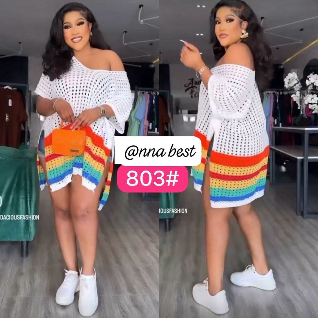 Robe d'été arc-en-ciel