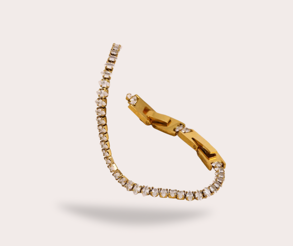 Bracelet en or avec diamants