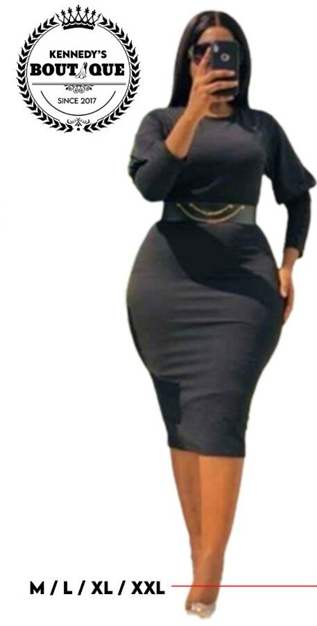 High quality and elegant women's dress black