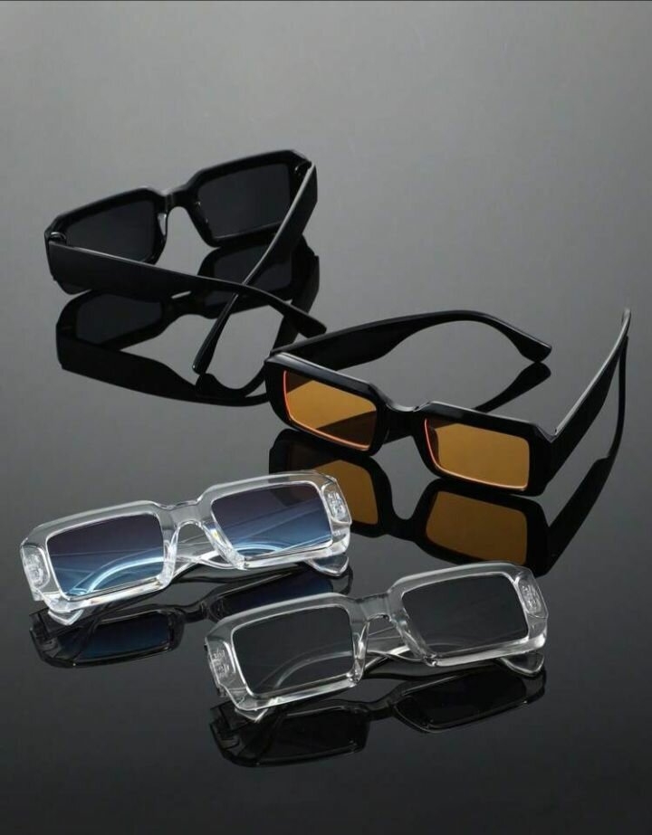 Lunettes de soleil rectangulaires