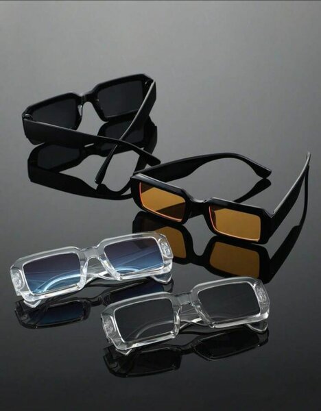 Lunettes de soleil rectangulaires