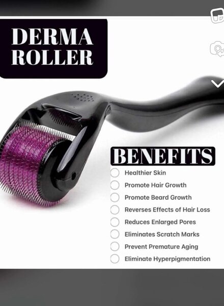 BIOTIN MINOXIDIL AND DERMA ROLLER