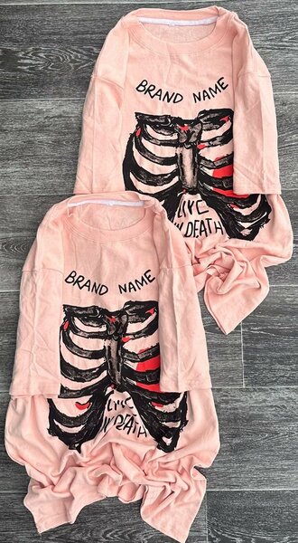 T-shirt imprimé squelette