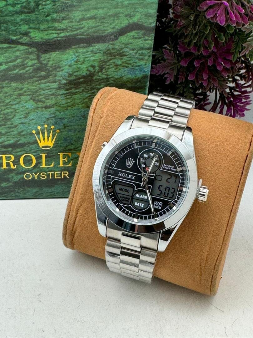 ROLEX DIGITAL AND ANALOG CHAIN WATCH