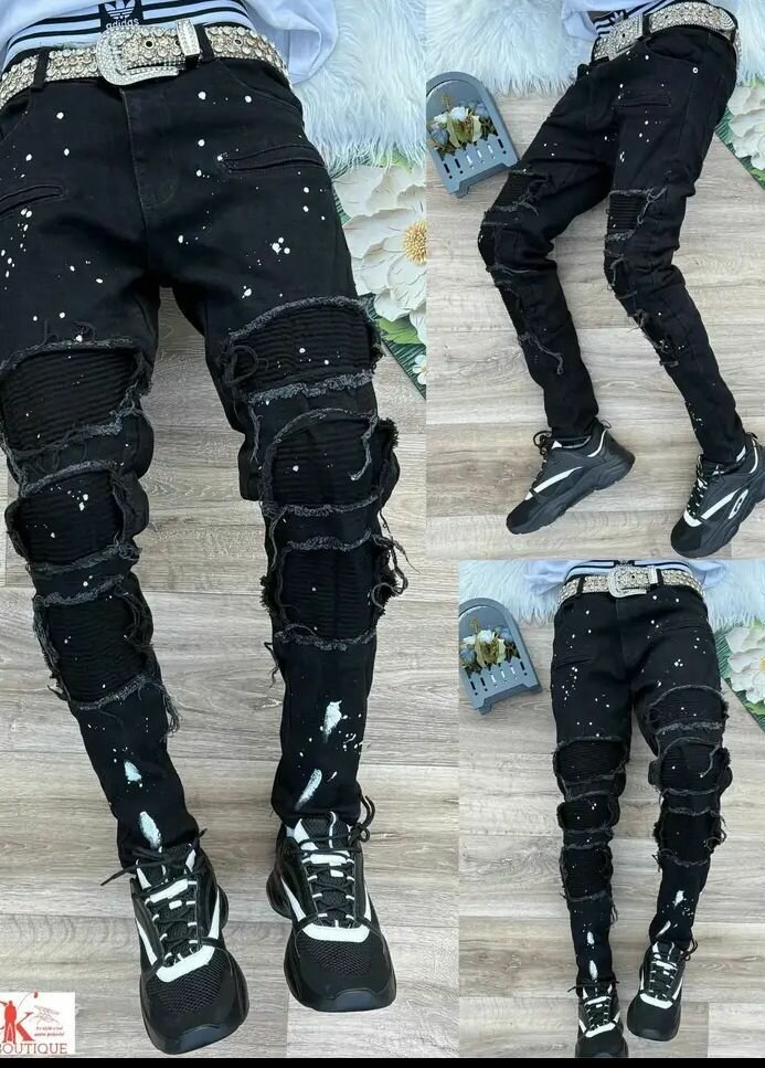 Jeans déchirés homme tendance