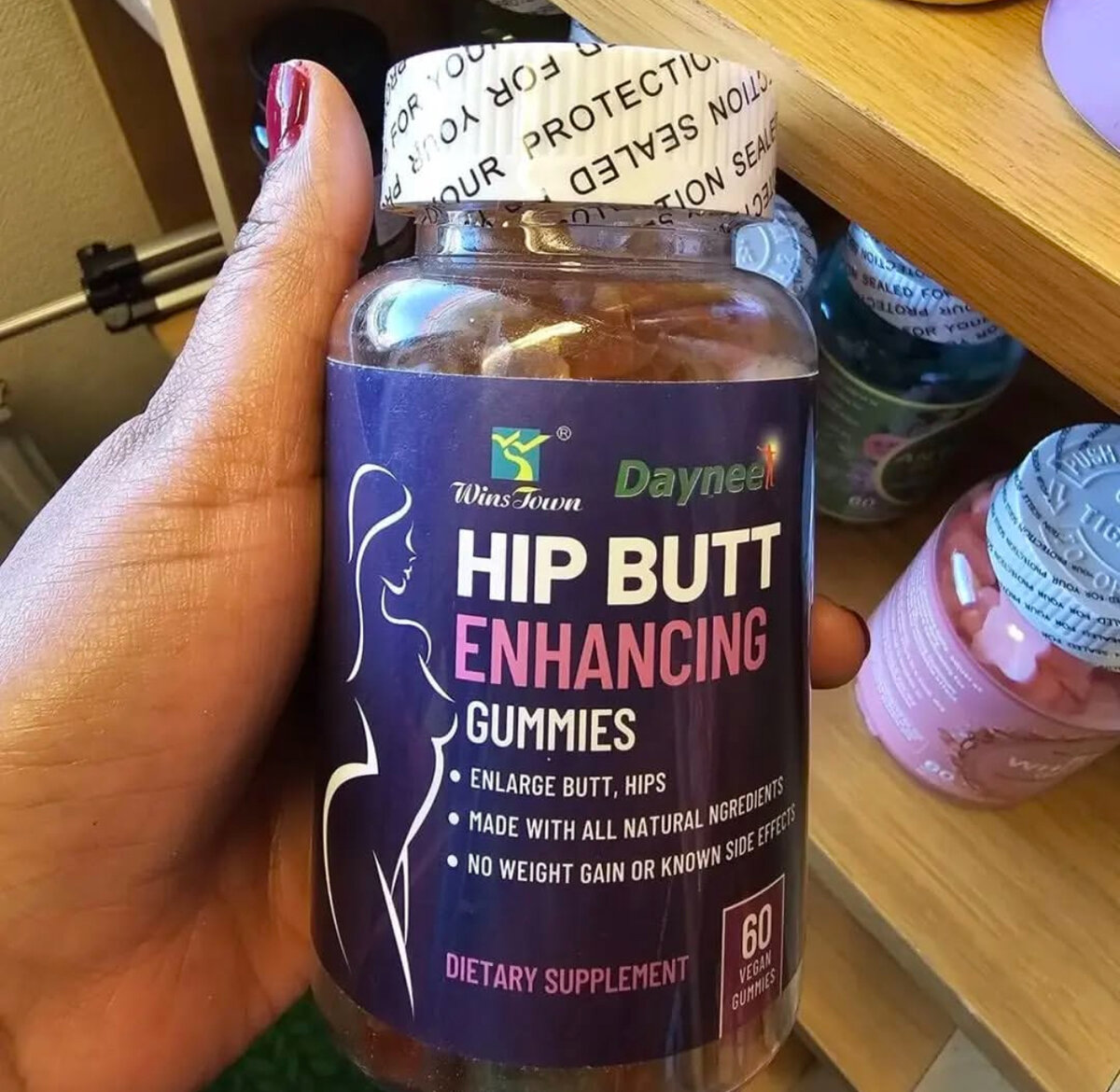 Hip butt enhancing gummies