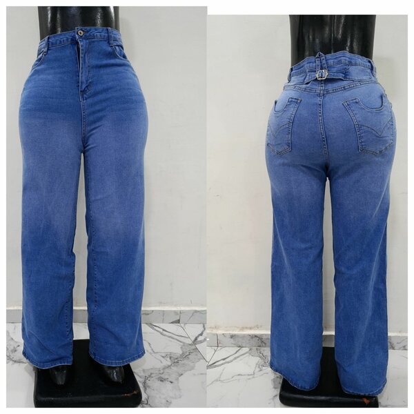 Jeans taille haute femme