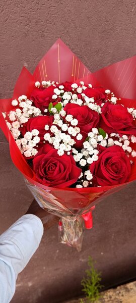 Bouquet de roses rouges