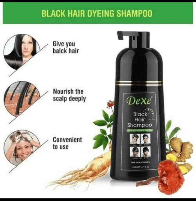Shampoo noir couvrant rapide