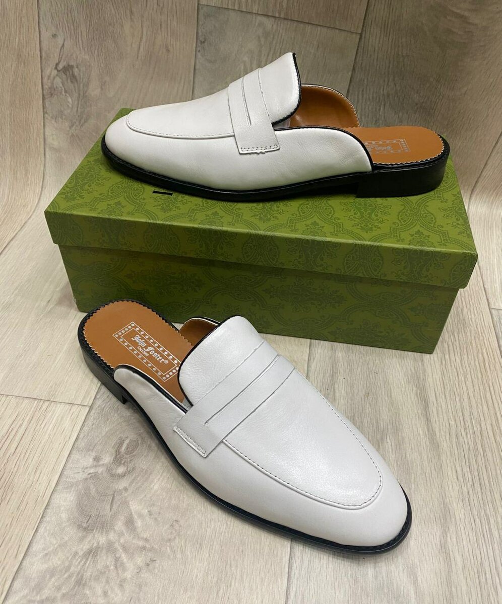 Mules Homme Élégants en Cuir