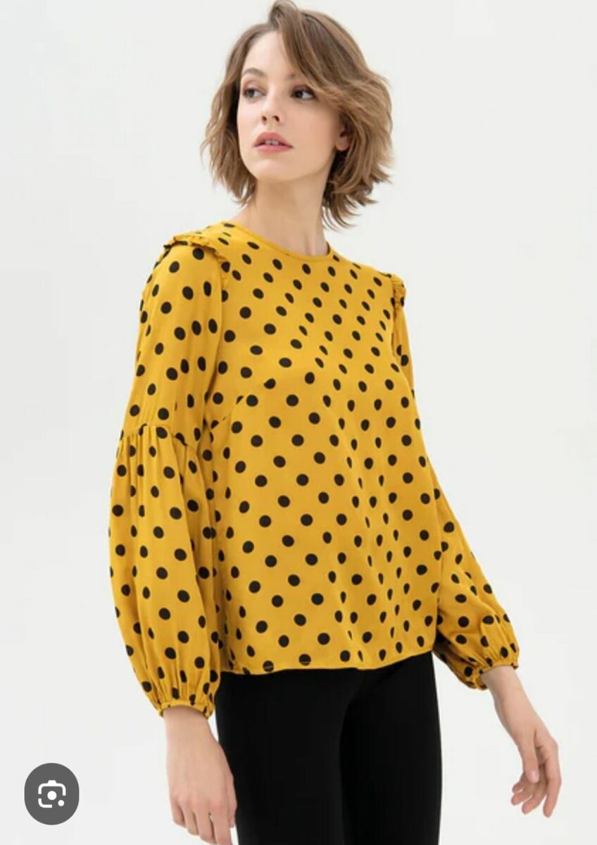 Blouse à pois élégante