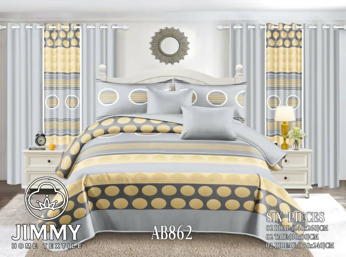 Linge de lit 6 pièces Jimmy Home