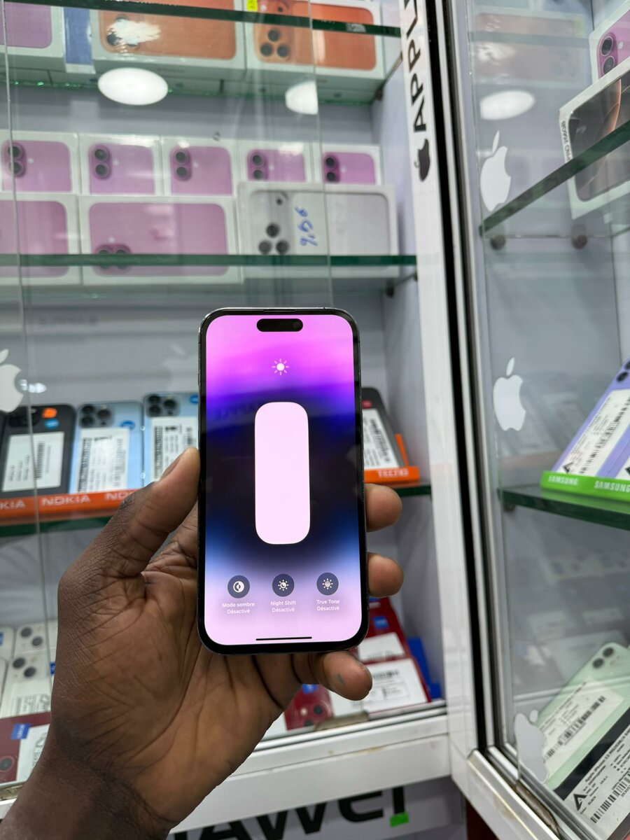 14 pro 256 Go  message écran