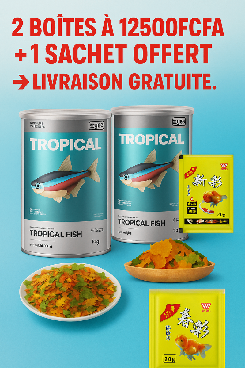 Nourriture pour Poissons Tropicaux