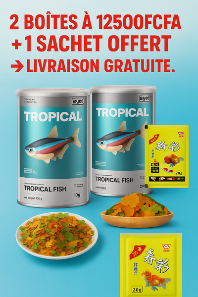Nourriture pour Poissons Tropicaux