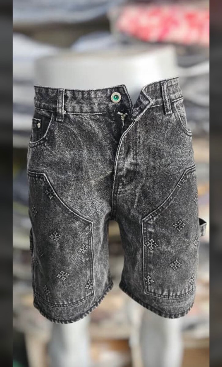 Shorts en jean gris vintage