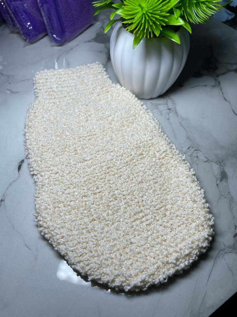 Gant exfoliant en luffa naturel