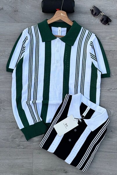 Polo rayé homme chic