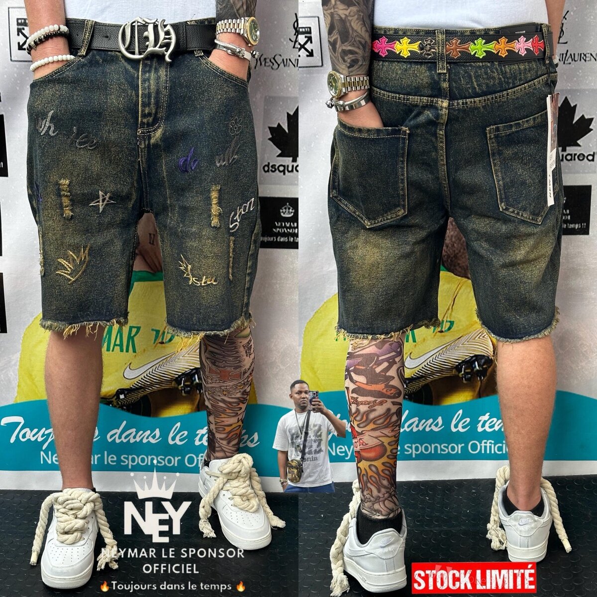 Shorts en jean décontractés