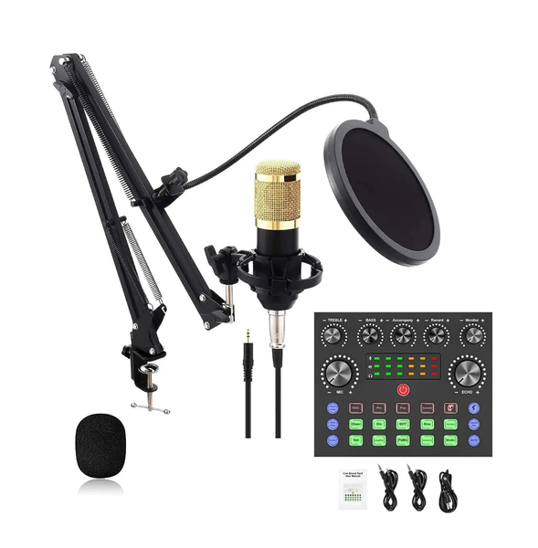 Set microphone studio avec bras durable