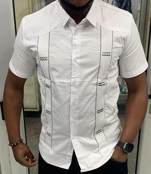 Chemise Casual Blanche Homme