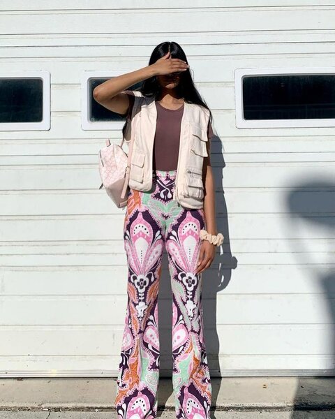 Lin Zara évasé bohème chic