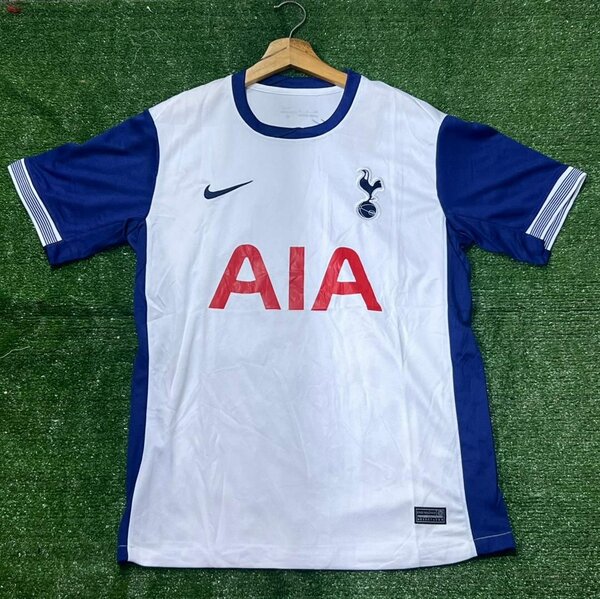 Maillot de football blanc et bleu