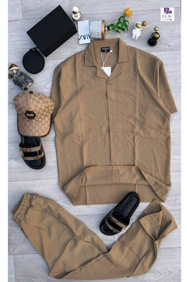 Ensemble Chemise et Pantalon Beige