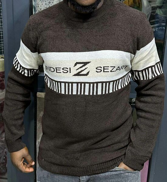 Pull à col rond en tricot