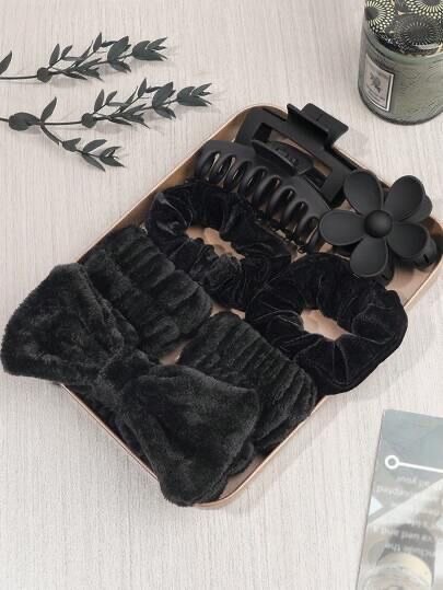 Set de Coiffure Velours Élégant