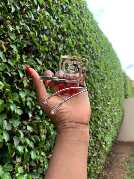 Bracelet manchette floral