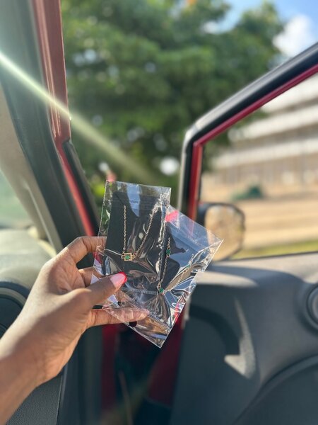 Gorgeous Emerald Green bracelets- Hand.