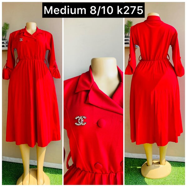 red dress