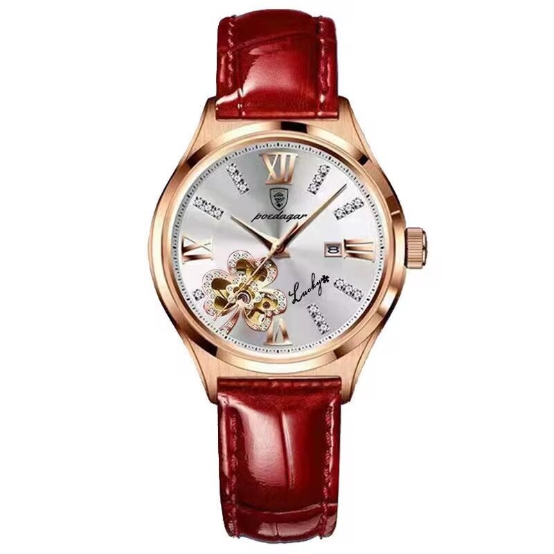 Montre élégante cuir femme