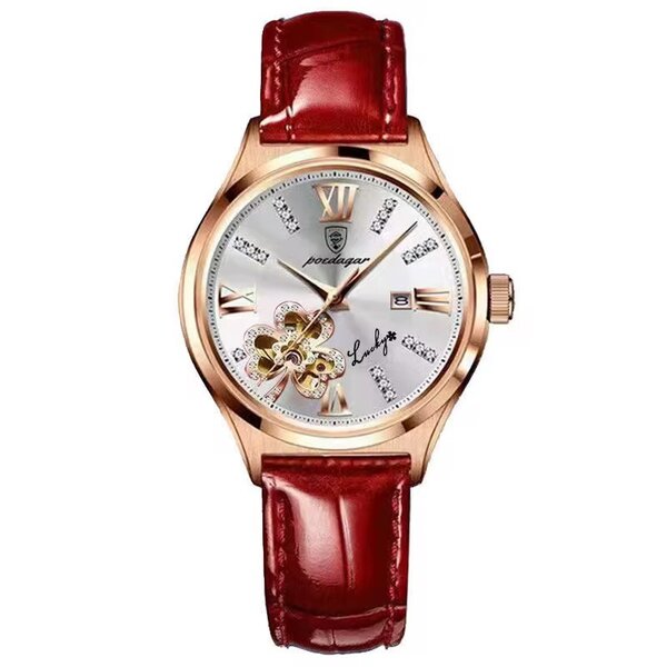 Montre élégante cuir femme