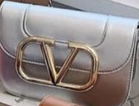 Beautiful fashionable women's handbag color silver