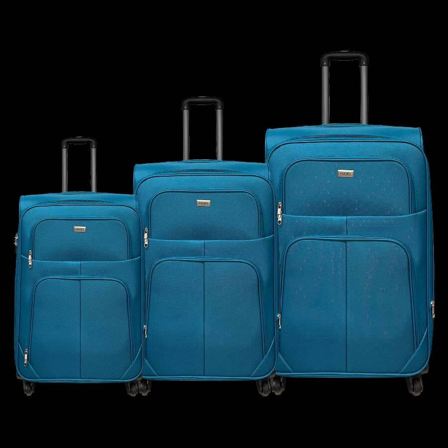 Ensemble de 3 valises en tissus solide 