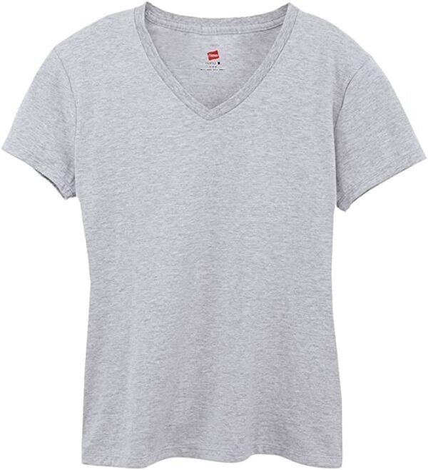 Heavy plain ash v neck