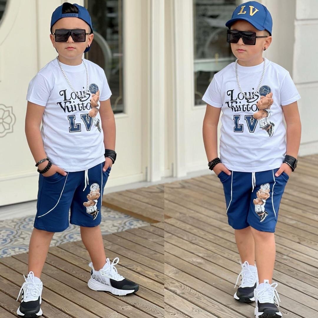 Robe chic tricolore enfant