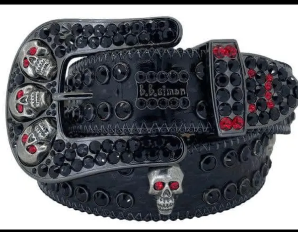 Ceinture Crânes Gothique