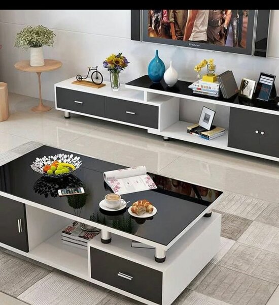 Table basse moderne avec rangement