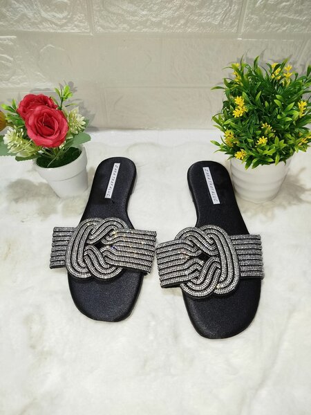 Sandales élégantes strass femme