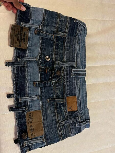 Jupe Patchwork en Denim Unique