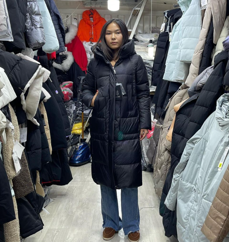 Зимнее прямое пальто SNOW OWL