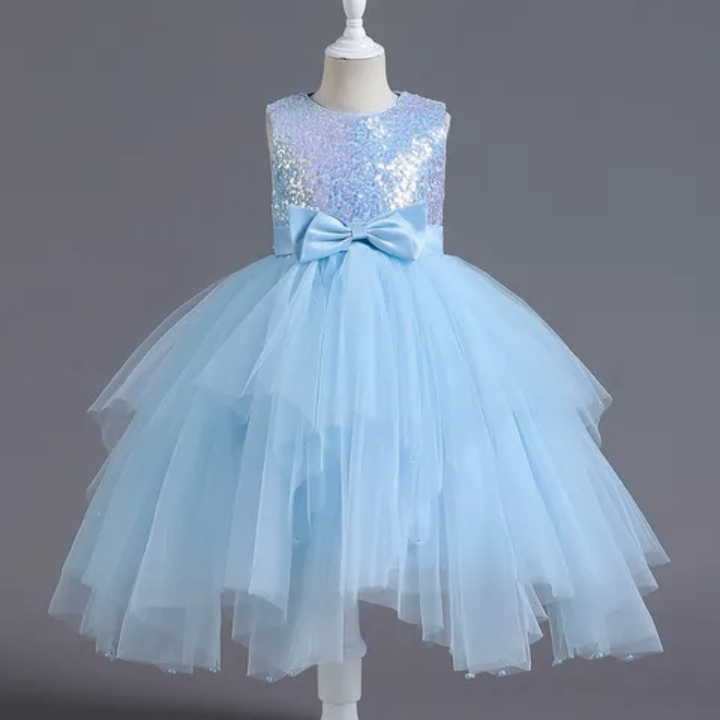 Robe princesse bleue fillette