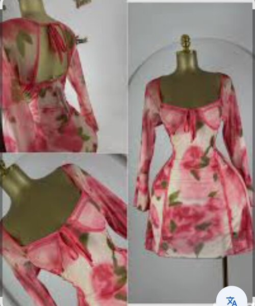 Robe Motif Fleuri Élégante