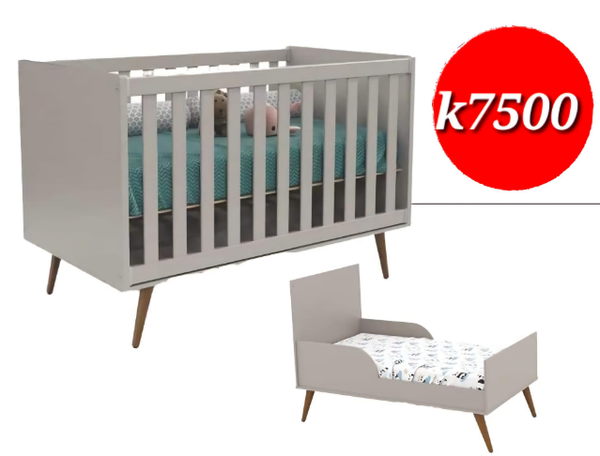 grey crib for growth