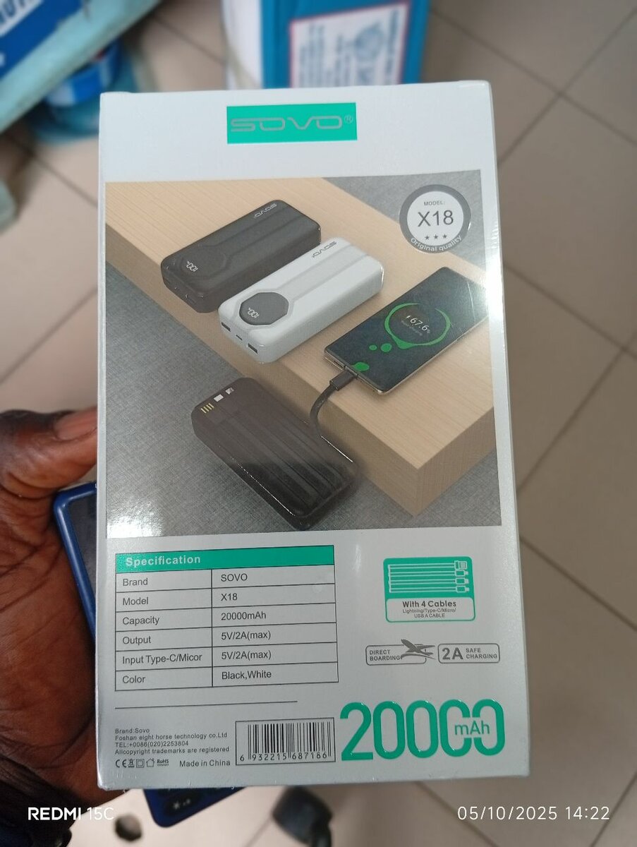 Powerbank 20000mAh SOVO