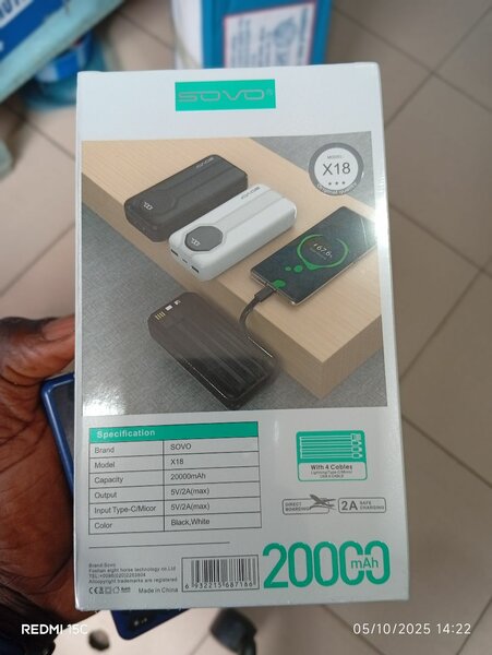 Powerbank 20000mAh SOVO